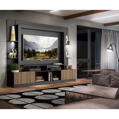 Estante Com Suporte Tv 65" E Leds Berlim Multimóveis V3384