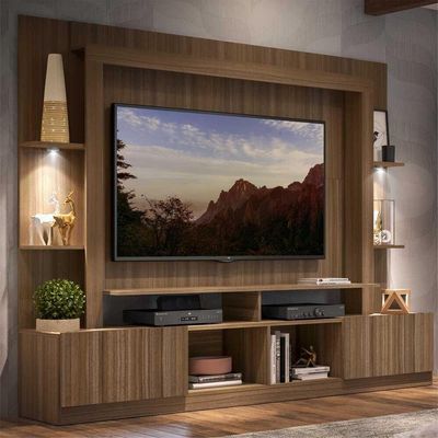 Estante Com Suporte Tv 65" E Leds Berlim Multimóveis V3384