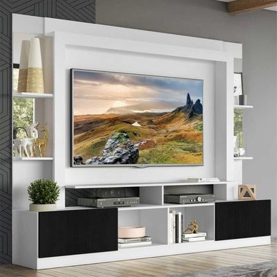 Estante Com Suporte Tv 65" C/ Espelho Multimóveis V3385