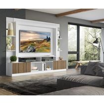 Estante Com Suporte Tv 65" C/ Espelho Multimóveis V3385