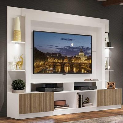 Estante Com Suporte Tv 65" E Leds Berlim Multimóveis V3384
