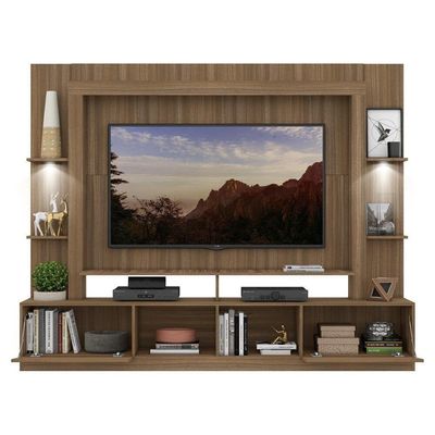 Estante Tv 65" Com Leds Berlim Multimóveis V3392 Madeirada