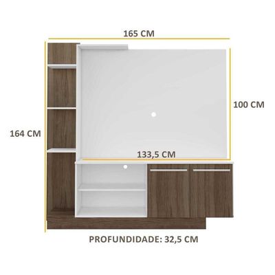 Estante Tv 55" E 2 Portas Denver Multimóveis V2473