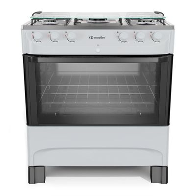 Fogão Mueller 5 Bocas Branco Com Acendimento Automático Mfi5bb Branco