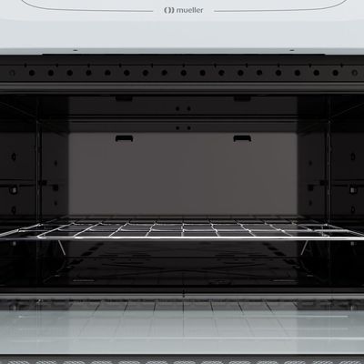 Fogão Mueller Branco 5 Bocas Com Mesa De Vidro E Acendimento Mfv5bb