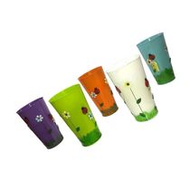 Vaso Balde Enfeite De Ferro Jardim Varanda Flor Roxo