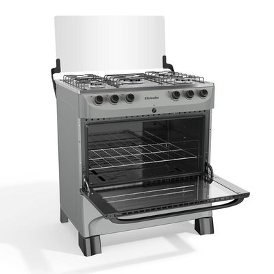 Fogão Mueller 5 Bocas Titânio Com Acendimento Automático Mfi5bb Bivolt