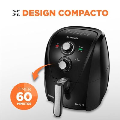 Fritadeira A Ar Mondial - Afn-40-Fb Air Fryer Afn-40-Fb 127V/60Hz .