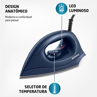 Ferro A Seco Mondial - Fsn-55-bl Ferro A Seco Fsn-55-bl 220v/60hz .