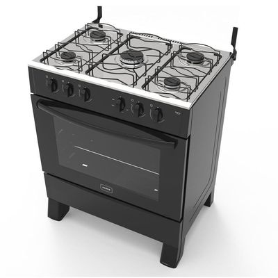 Fogão 5 Bocas A Gás Realce Bivolt Cr202 Preto Preto 127/220