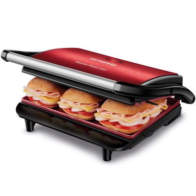 Press Grill Red Ceramic Mondial Pg-01-rc Press Grill Red Ceramic Pg-01-rc 220v/60hz Inox Vermelho 220v