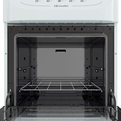 Fogão Mueller Branco 4 Bocas Com Mesa De Vidro E Acendimento Mfv4bb