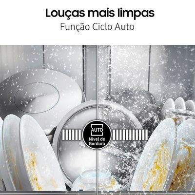 Lava-louças Samsung Inox 14 Serviços 110v Dw60c7050fs/az 110v