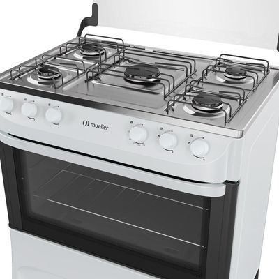 Fogão Mueller 5 Bocas Branco Acendimento Manual Mfi5ba
