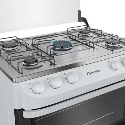 Fogão Mueller 5 Bocas Branco Acendimento Manual Mfi5ba