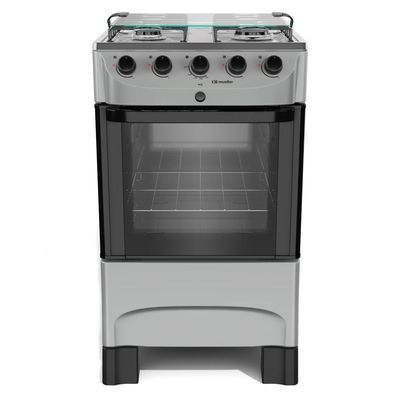 Fogão Mueller 4 Bocas Titânio Com Acendimento Automático Mfi4bb