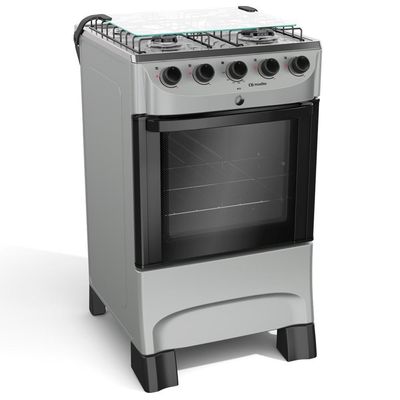 Fogão Mueller 4 Bocas Titânio Com Acendimento Automático Mfi4bb