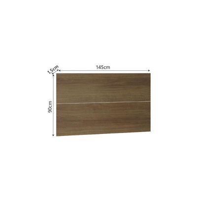 Painel Cabeceira Casal 145cm Uni Alpes Paris Luciane Móveis Avelã Pf