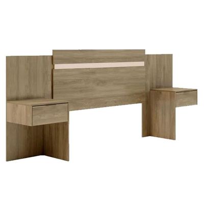 Cabeceira Cama Box Madeirado Casal/queen Urban C/ 2 Gavetas Noce/off White - Carraro