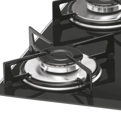 Cooktop 5 Bocas a Gás Acendimento Superautomático Preto Fischer