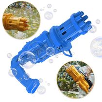 Máquina Elétrica Tiktok Lança Bolhas Azul