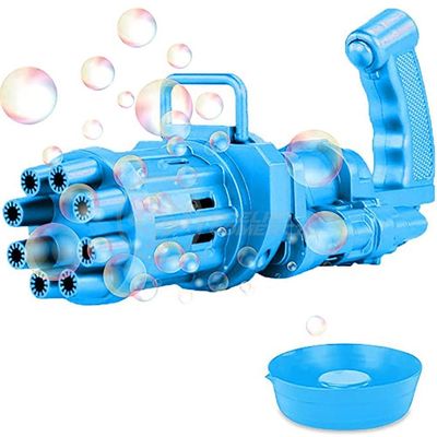 Máquina Elétrica Tiktok Lança Bolhas Azul