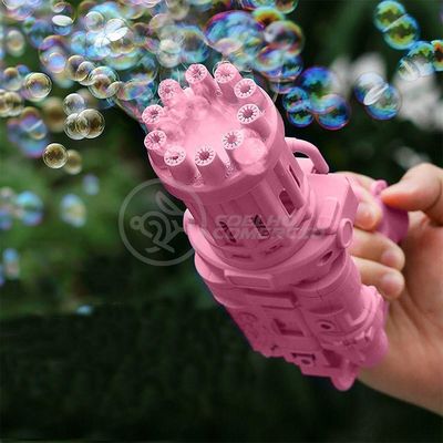 Máquina Elétrica Tiktok Lança Bolhas Rosa