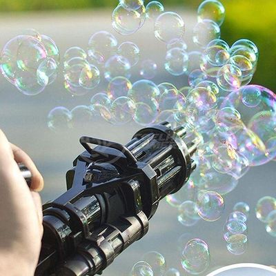 Máquina Elétrica Tiktok Lança Bolhas Preto