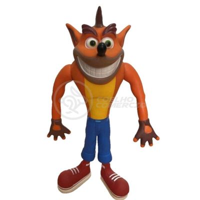 Boneco Action Figure Crash Bandicoot Articulado 25cm