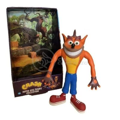 Boneco Action Figure Crash Bandicoot Articulado 25cm