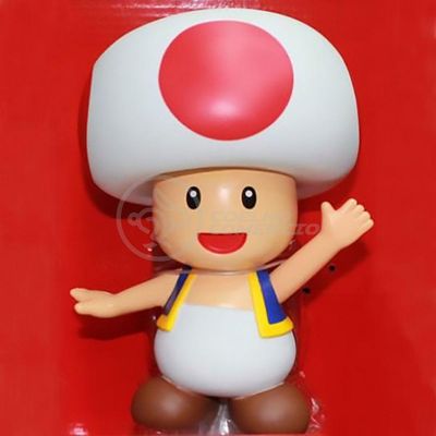 Boneco Action Figure Cogumelo Toad Articulado 20cm