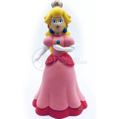 Boneco Action Figure Princesa Peach Toadstool Articulado 23cm