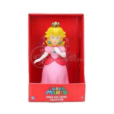 Boneco Action Figure Princesa Peach Toadstool Articulado 23cm