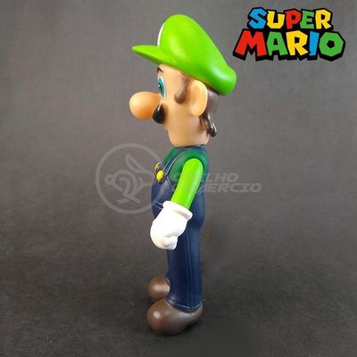 Kit Boneco Colecion. Luigi Super Mario 13Cm + Caneca