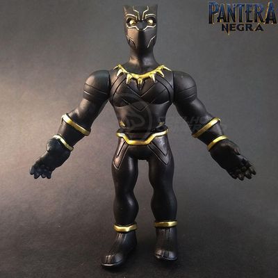 Kit Boneco Colecion. Pantera Negra 16Cm + Caneca