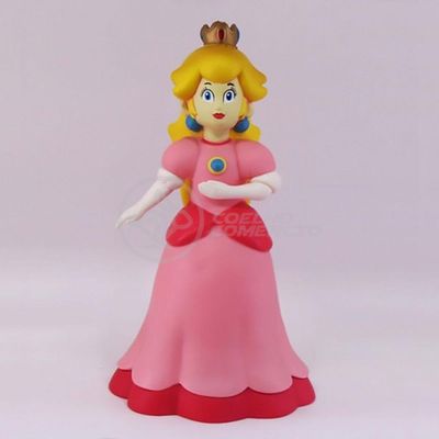Boneco Action Figure Princesa Peach Toadstool Articulado 23cm