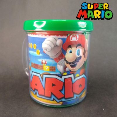 Kit Boneco Colecion. Luigi Super Mario 13Cm + Caneca Branco