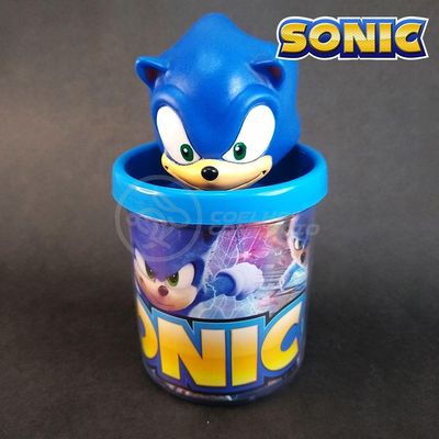 Kit Boneco Colecion. Sonic Azul Sega 15Cm + Caneca