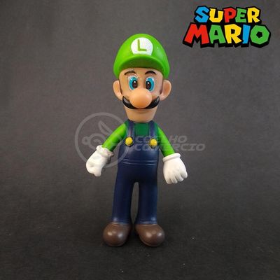 Kit Boneco Colecion. Luigi Super Mario 13Cm + Caneca