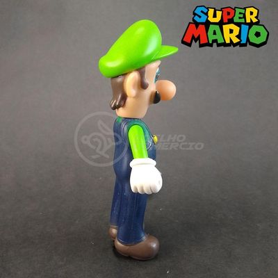 Kit Boneco Colecion. Luigi Super Mario 13Cm + Caneca