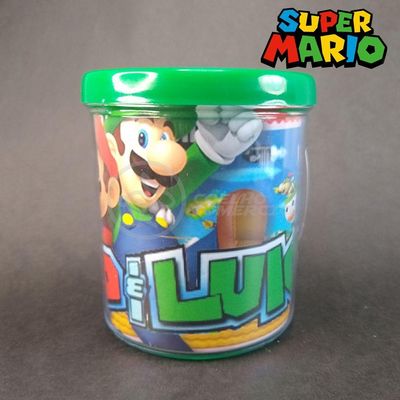Kit Boneco Colecion. Luigi Super Mario 13Cm + Caneca