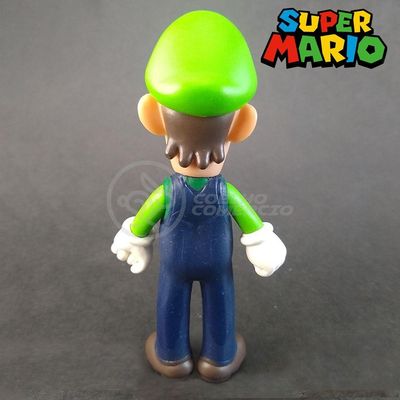Kit Boneco Colecion. Luigi Super Mario 13Cm + Caneca