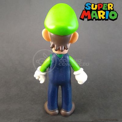 Kit Boneco Colecion. Luigi Super Mario 13Cm + Caneca