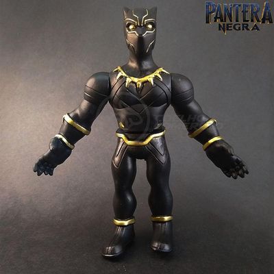 Kit Boneco Colecion. Pantera Negra 16Cm + Caneca