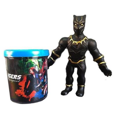 Kit Boneco Colecion. Pantera Negra 16Cm + Caneca