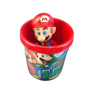 Kit Boneco Colecionável Mario Articulado 12Cm + Caneca 350Ml
