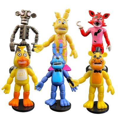 Kit 6 Bonecos Five Nights At Freddy 'S Fnaf Action Figure