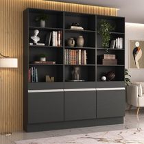 Armário/estante Escritório 3 Portas Multimóveis Mp7001 Preto/branco Preto/branco