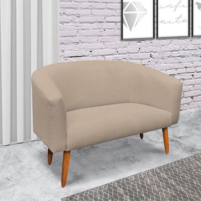 Kit 02 Poltronas E 01 Namoradeira Stella Bege A19