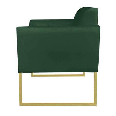 Kit 01 Namoradeira 02 Poltronas Marisa Verde
